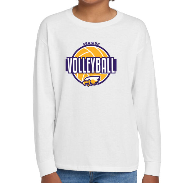 Seaside Volleyball Youth Heavy Cotton 100% Cotton Long Sleeve T Shirt Thumbnail