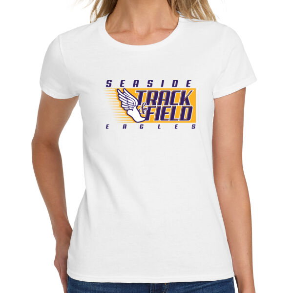 Seaside Track & Field Ladies Heavy Cotton 100% Cotton T Shirt Thumbnail