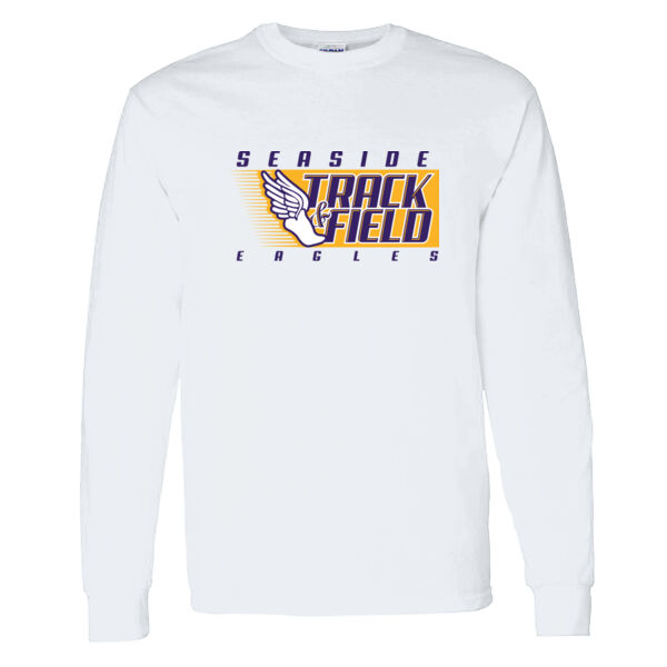 Seaside Track & Field Heavy Cotton 100% Cotton Long Sleeve T Shirt Thumbnail