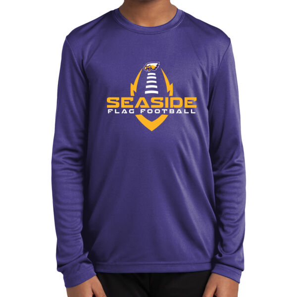 Seaside Flag football Youth Long Sleeve PosiCharge ® Competitor Tee Thumbnail
