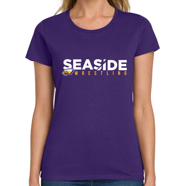 Seaside Wrestling Ladies Heavy Cotton 100% Cotton T Shirt Thumbnail