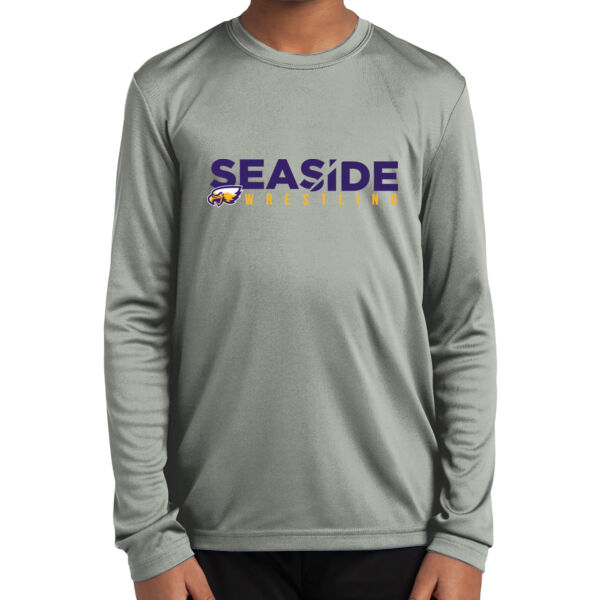 Seaside Wrestling Youth Long Sleeve PosiCharge ® Competitor Tee Thumbnail